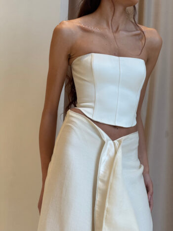 Юбка GOAT с комбинацией шёлка и шерсти